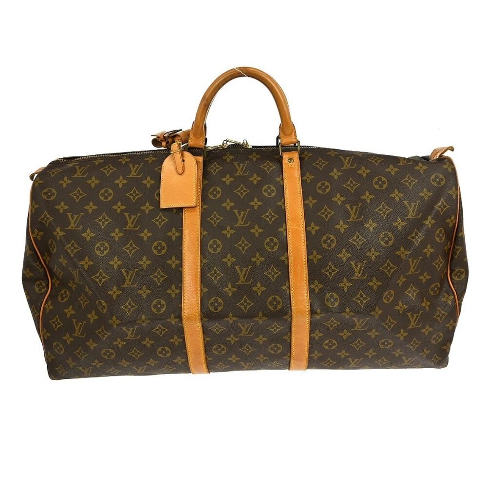 LOUIS VUITTON KEEPALL 60 TRAVEL HANDBAG MONOGRAM M41422 FH0930 YQ03980 BN02